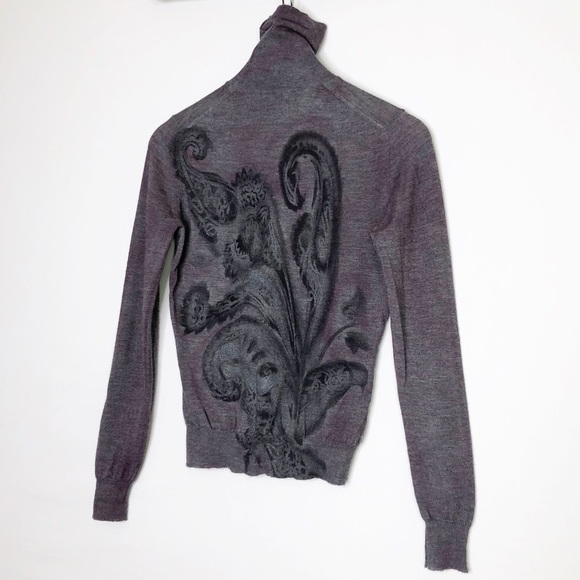 Etro Milano turtle neck floral print sweater - Picture 4 of 10